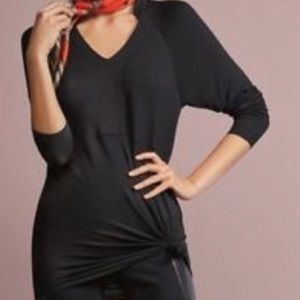 CAbi Black v-neck Tunic, medium